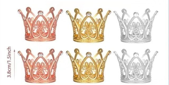 Mini Metal Crown for Bouquet