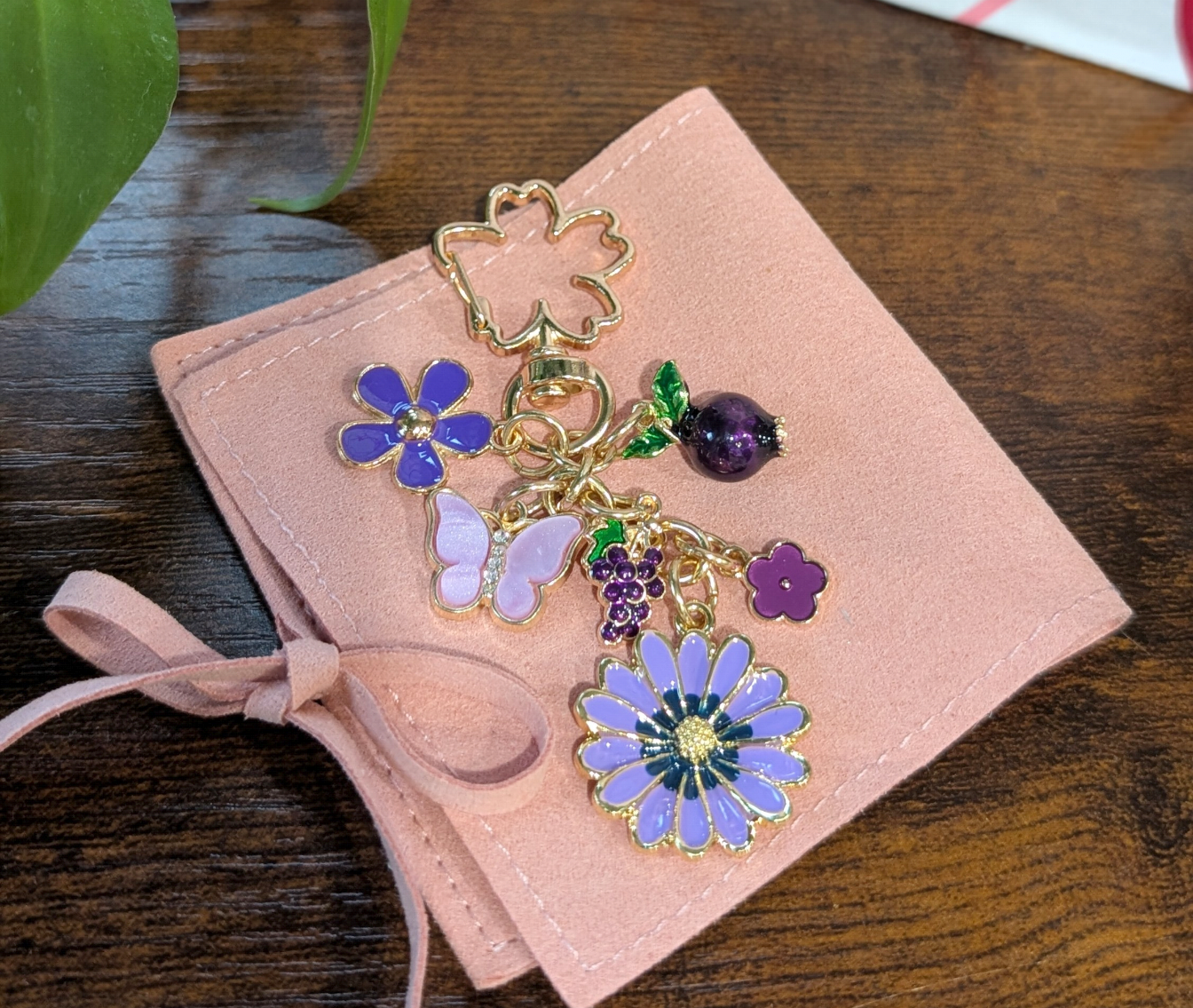 Floral and fruit Keychain