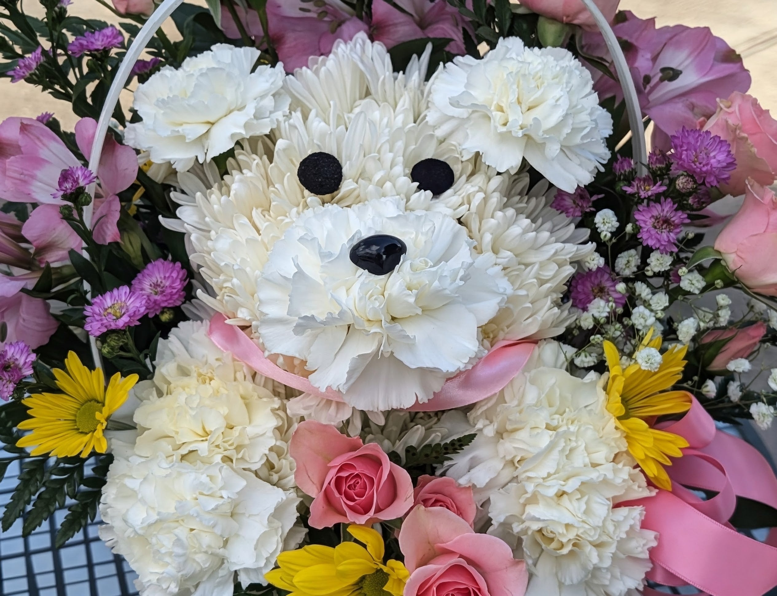 Pink Puppy Basket