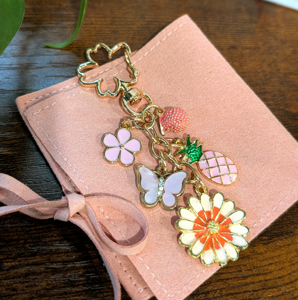 Floral and fruit Keychain