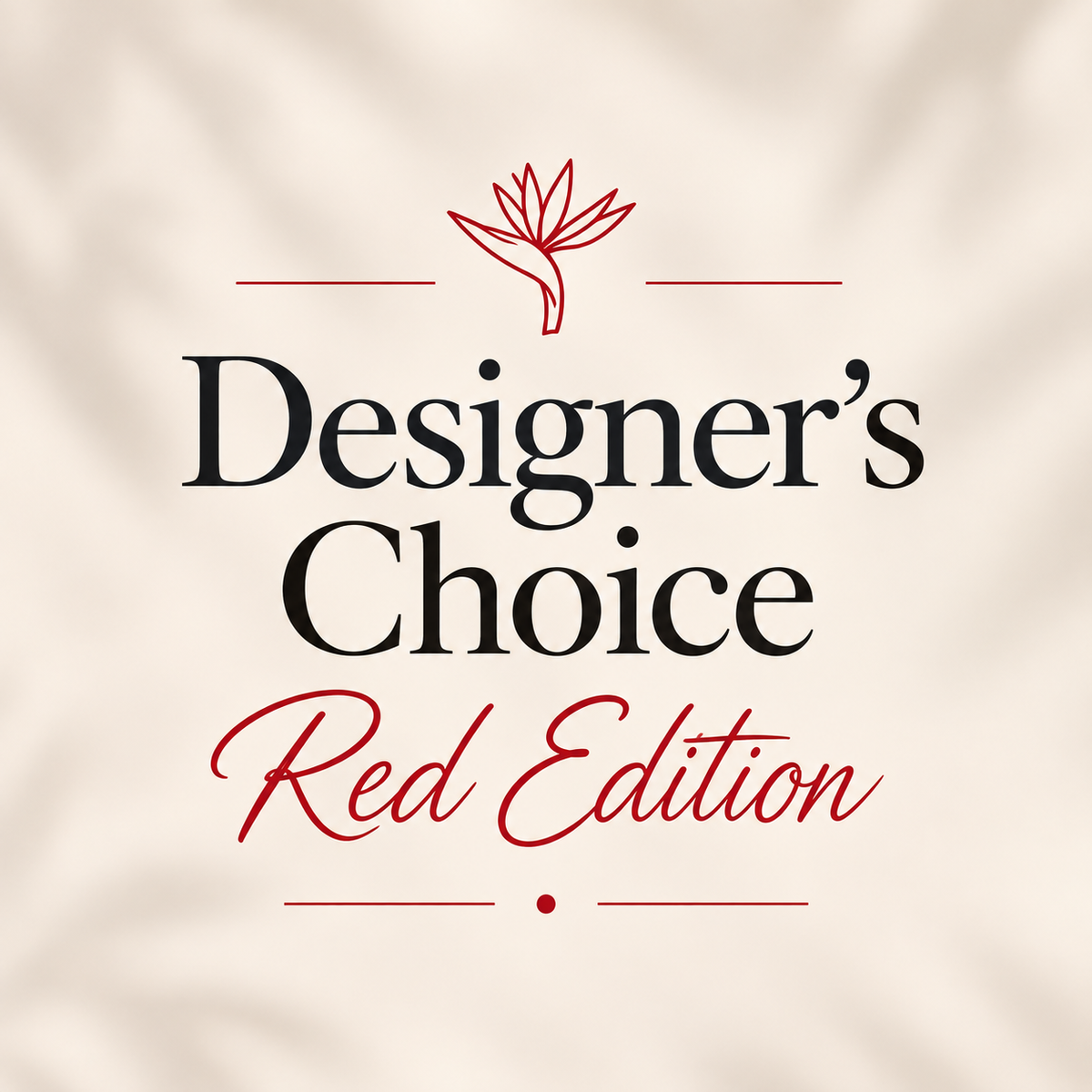 Red Designer's Choice Flower Arrangement