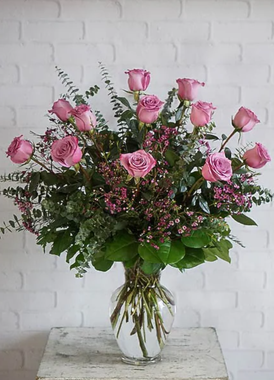 One Dozen lavender Classic  Roses