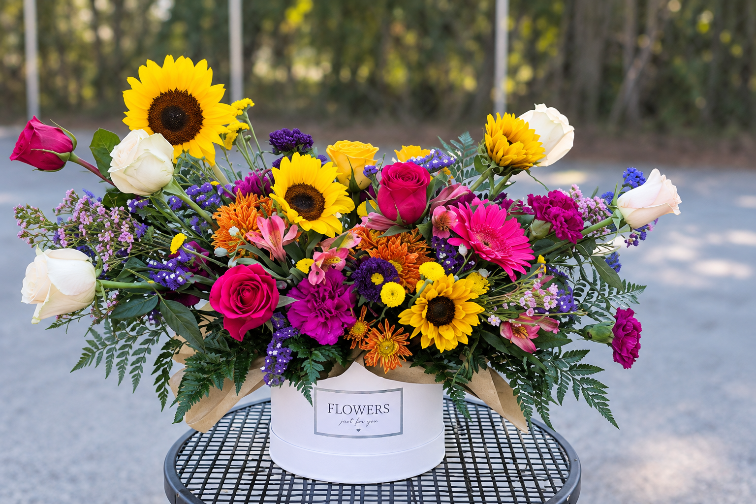 Wildflower Garden Hat box