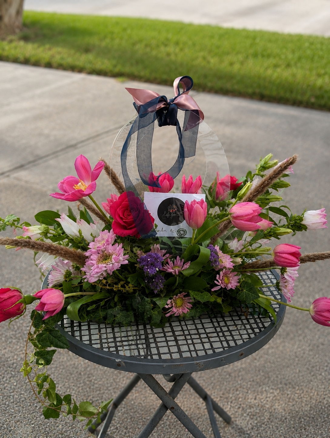 Tulips  Garden Clear Bag Bouquet