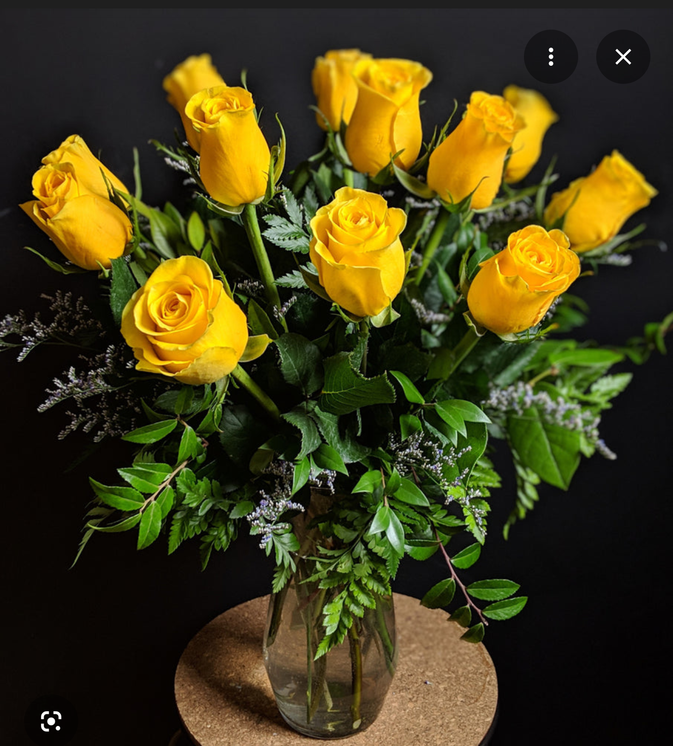One Dozen Classic yellow Roses